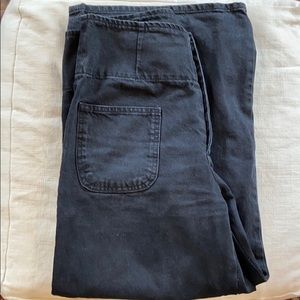 Free People Black Wide Leg Pants